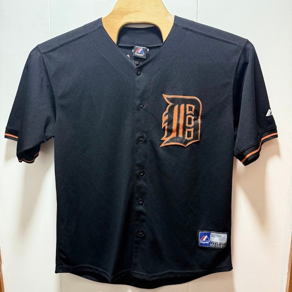 Majestic Detroit Tigers Miguel Cabrera‎ 24 Baseball Jersey Mens 50 Black MLB